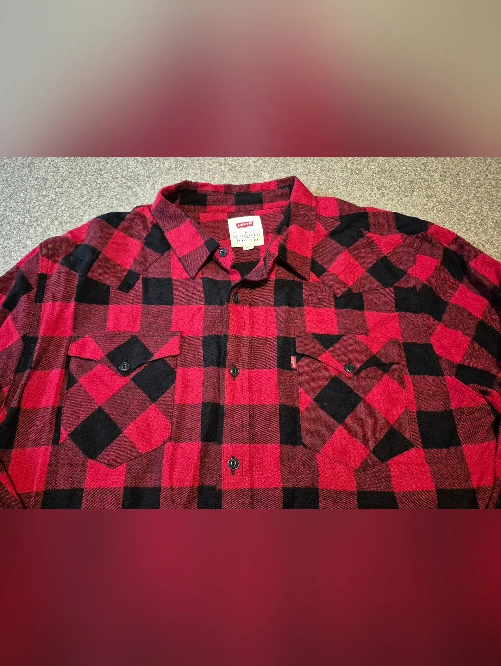 Mens Levis Flannel Size Xl